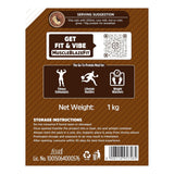 MuscleBlaze Fit Protein Oats Dark Chocolate 1kg | High Protein Breakfast Cereal
