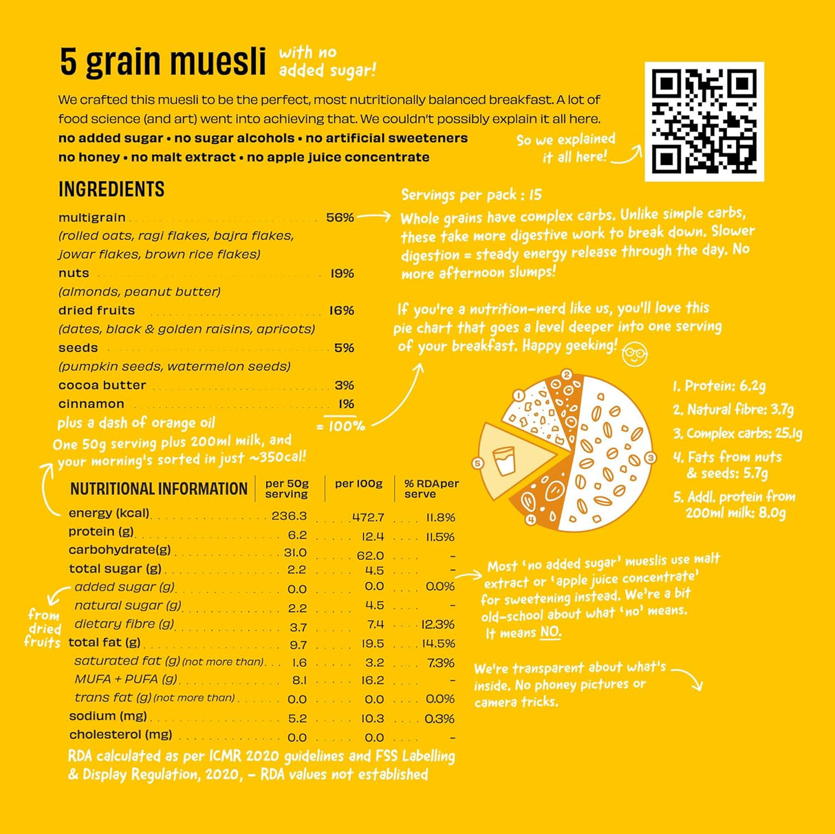 The Whole Truth Crunchy Supersaver Breakfast Muesli - 750g