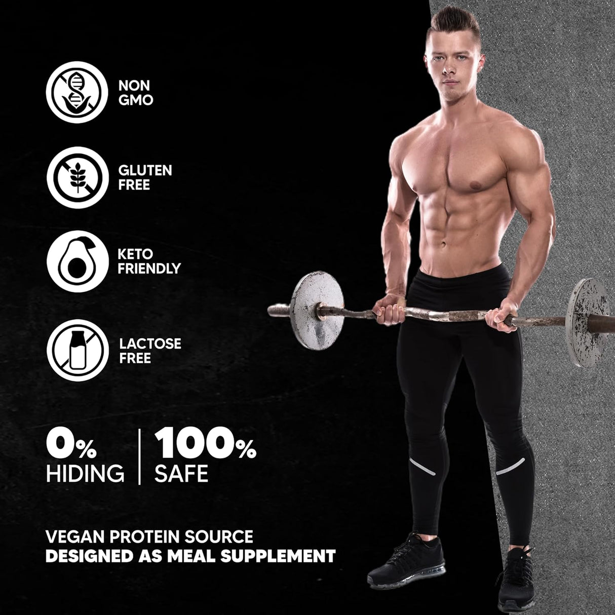 AS-IT-IS Nutrition Pea Protein Isolate - Vegan Protein Source Designed as Meal Supplement - 500 gm