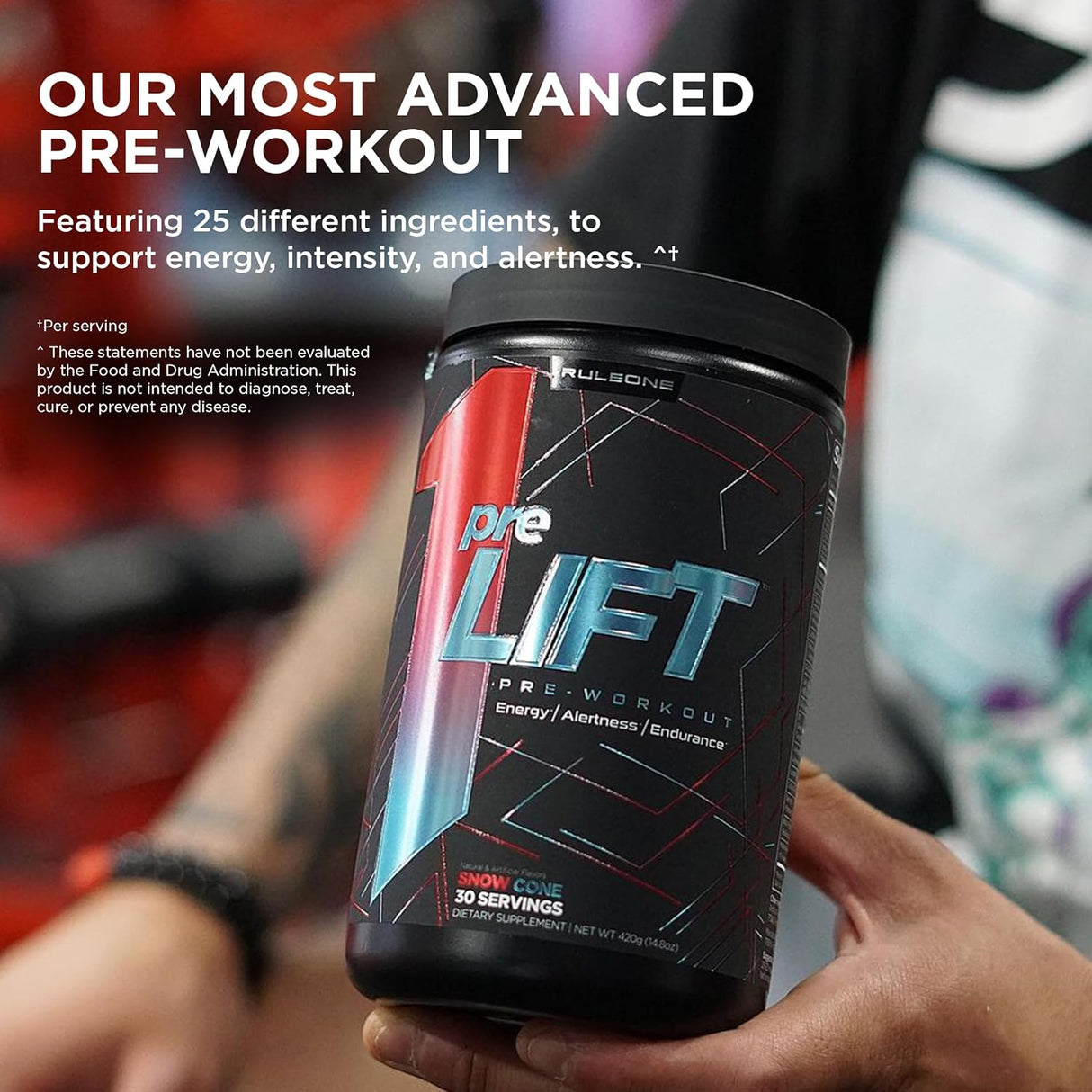 RULE1 Lift Pre-Workout, 30 Servings