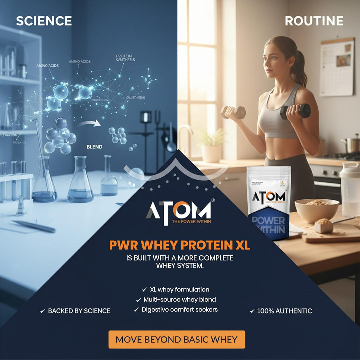 AS-IT-IS ATOM PWR Whey XL Protein 1 kg