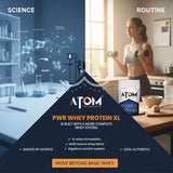 AS-IT-IS ATOM PWR Whey Protein XL 4kg | 24g Protein | 11g EAA