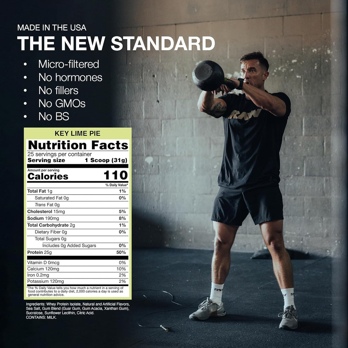 RAW Essential CBUM Itholate Whey Isolate Protein 25 Servings | Grass-Fed Whey Protein Isolate
