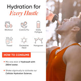 Wellbeing Nutrition HydraSalt Electrolyte Drink with Zero Added Sugar | 5 Electrolytes & 3 Vitamins for Instant Hydration, Energy, Performance & Recovery | 90g, Pack of 15