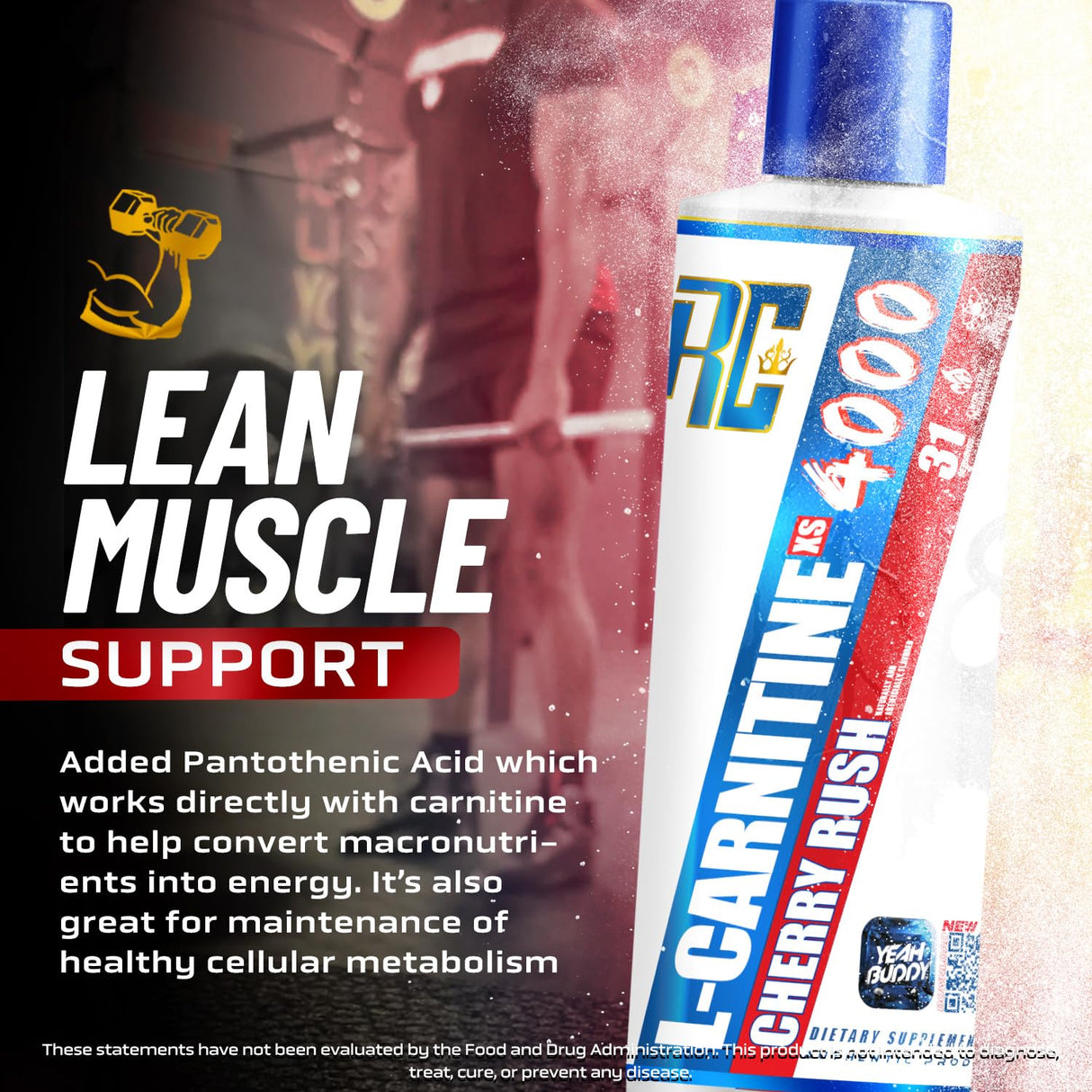 Ronnie Coleman Signature Series L-Carnitine XS 4000mg Liquid, 465ml