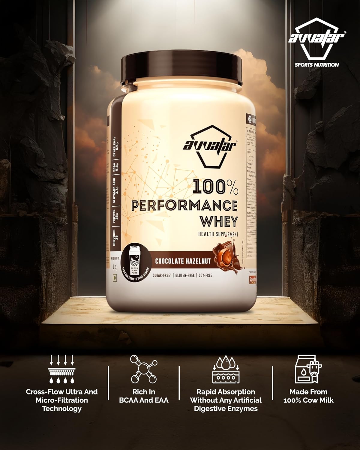 Avvatar 100% Performance Whey - 1 Kg