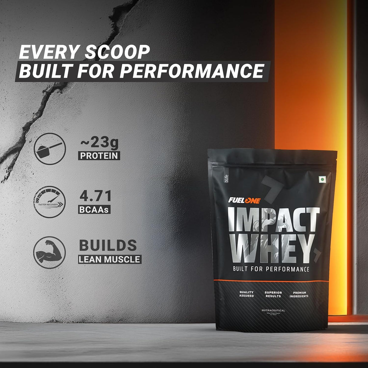 Fuel One Impact Whey Protein, 1 kg (2.2 lb)