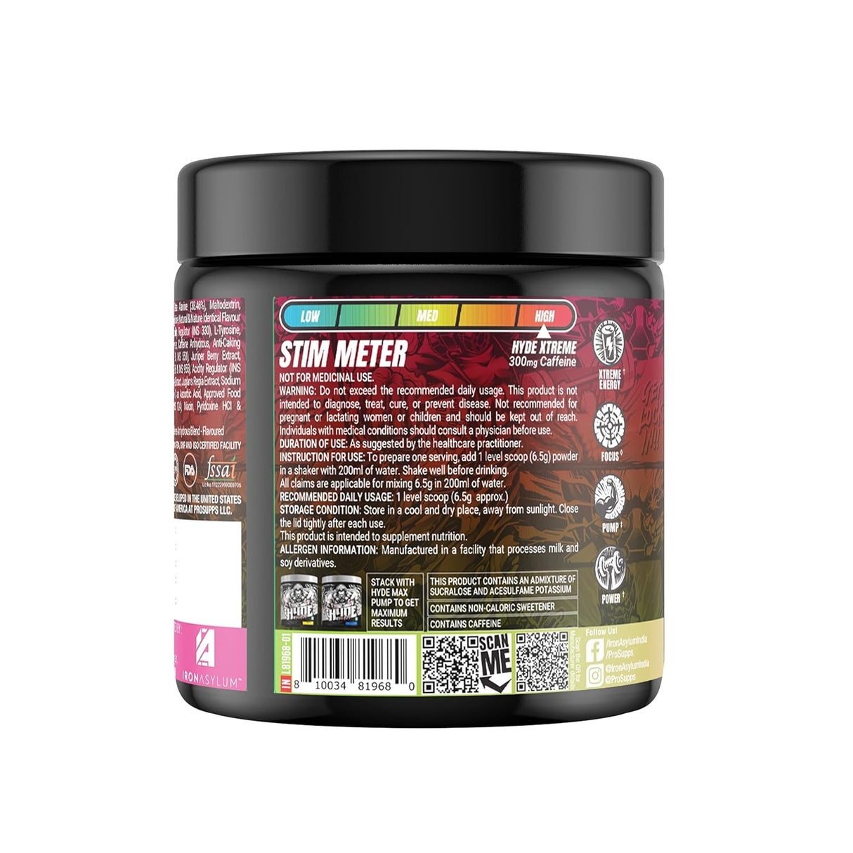 ProSupps HYDE XTREME Pre Workout - 15 Servings