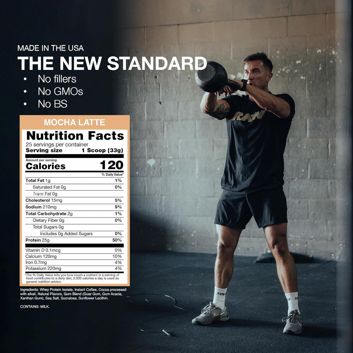 RAW Essential CBUM Itholate Whey Isolate Protein 25 Servings | Grass-Fed Whey Protein Isolate