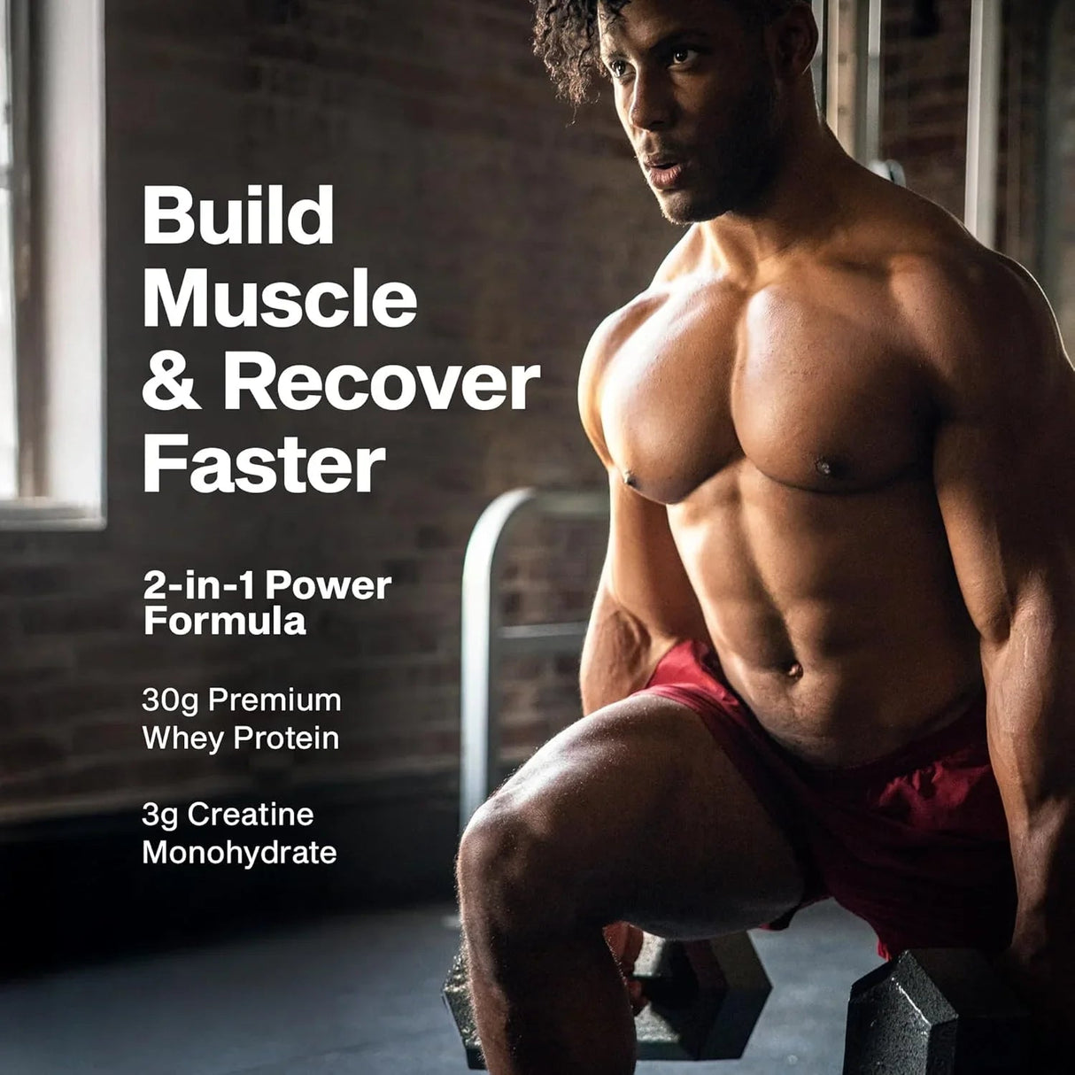 MuscleTech Nitro-Tech Performance Series Whey Protein 4 Lbs (1.81 Kg) + Nutristar Micronized CREA Gold Creatine Monohydrate 250g (83 Servings) - Advanced Muscle Building Stack