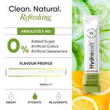 Wellbeing Nutrition HydraSalt Electrolyte Drink with Zero Added Sugar | 5 Electrolytes & 3 Vitamins for Instant Hydration, Energy, Performance & Recovery | 90g, Pack of 15