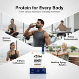 AS-IT-IS ATOM Whey Protein XL 1kg | Whey Protein with DigeZyme® & Fermented Yeast Protein