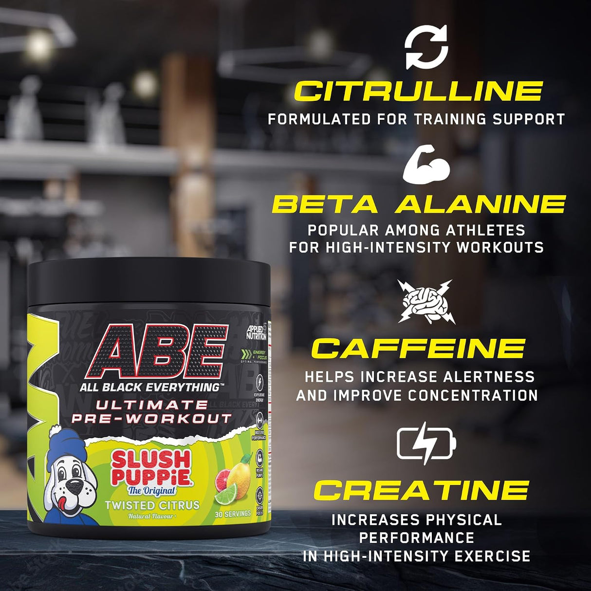 Applied Nutrition ABE (All Black Everything) Pre-Workout Powder | 375g (30 Servings)