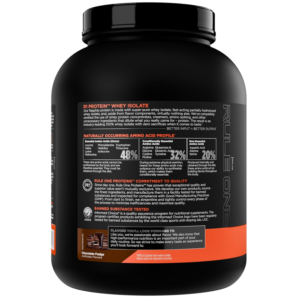 RULE1 100% Isolate Whey Protein , 2.27 kg