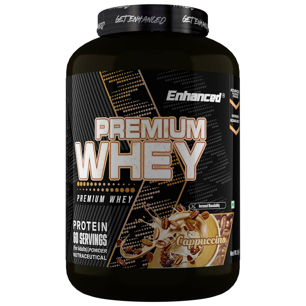 Enhanced Labs Premium Whey Protein 2kg | 24g Protein Per Scoop | 60 Servings | Digestive Enzymes