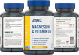 Applied Nutrition Magnesium & Vitamin D3 | 90 Capsules (30 Servings)