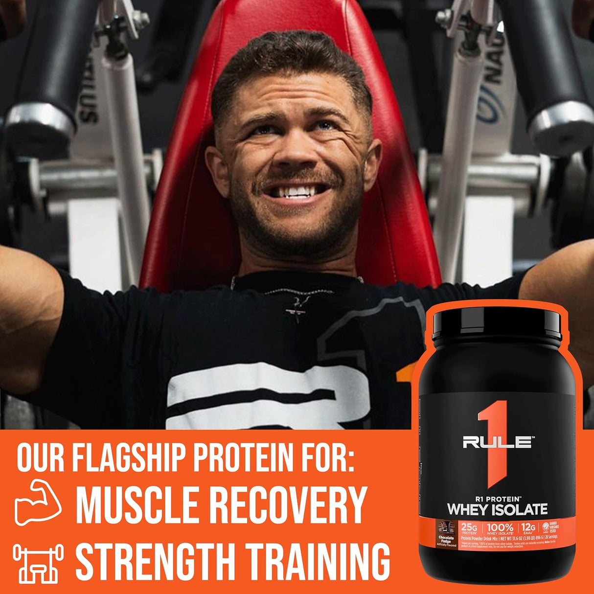 RULE1 100% Isolate Whey Protein , 2.27 kg