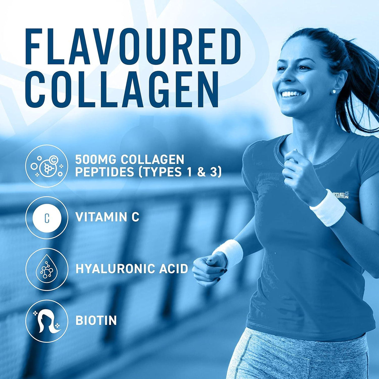 Applied Nutrition Collagen Peptides Powder | Hydrolysed Bovine Collagen | 165g (30 Servings)