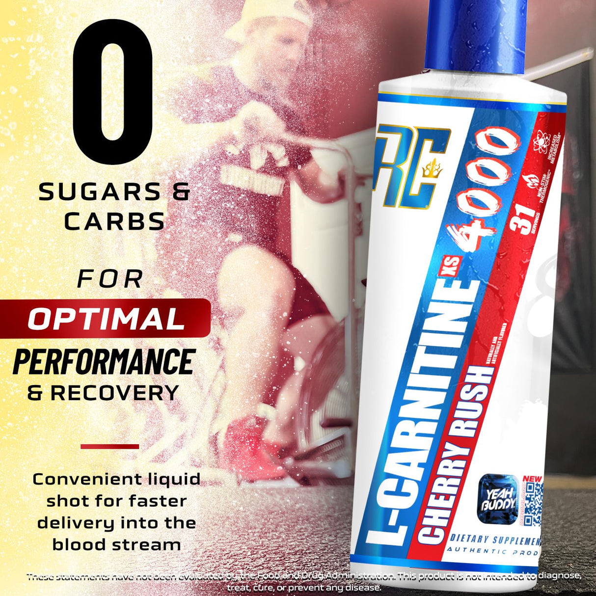 Ronnie Coleman Signature Series L-Carnitine XS 4000mg Liquid, 465ml