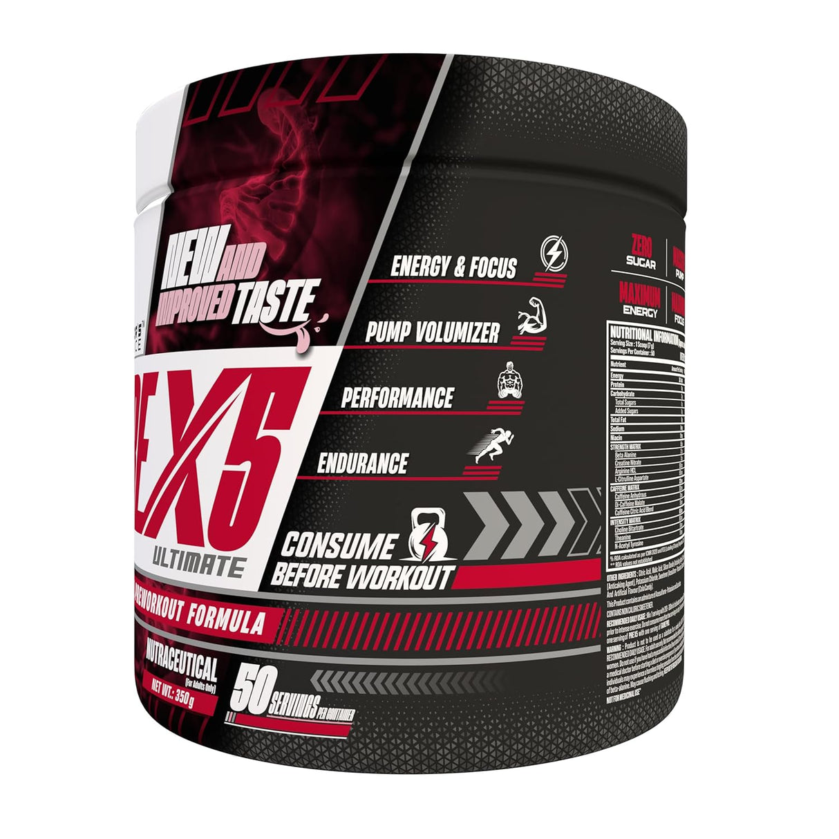 Doctor's Choice PRE-X5 Ultimate Professional Pre-Workout Formula 50 Servings