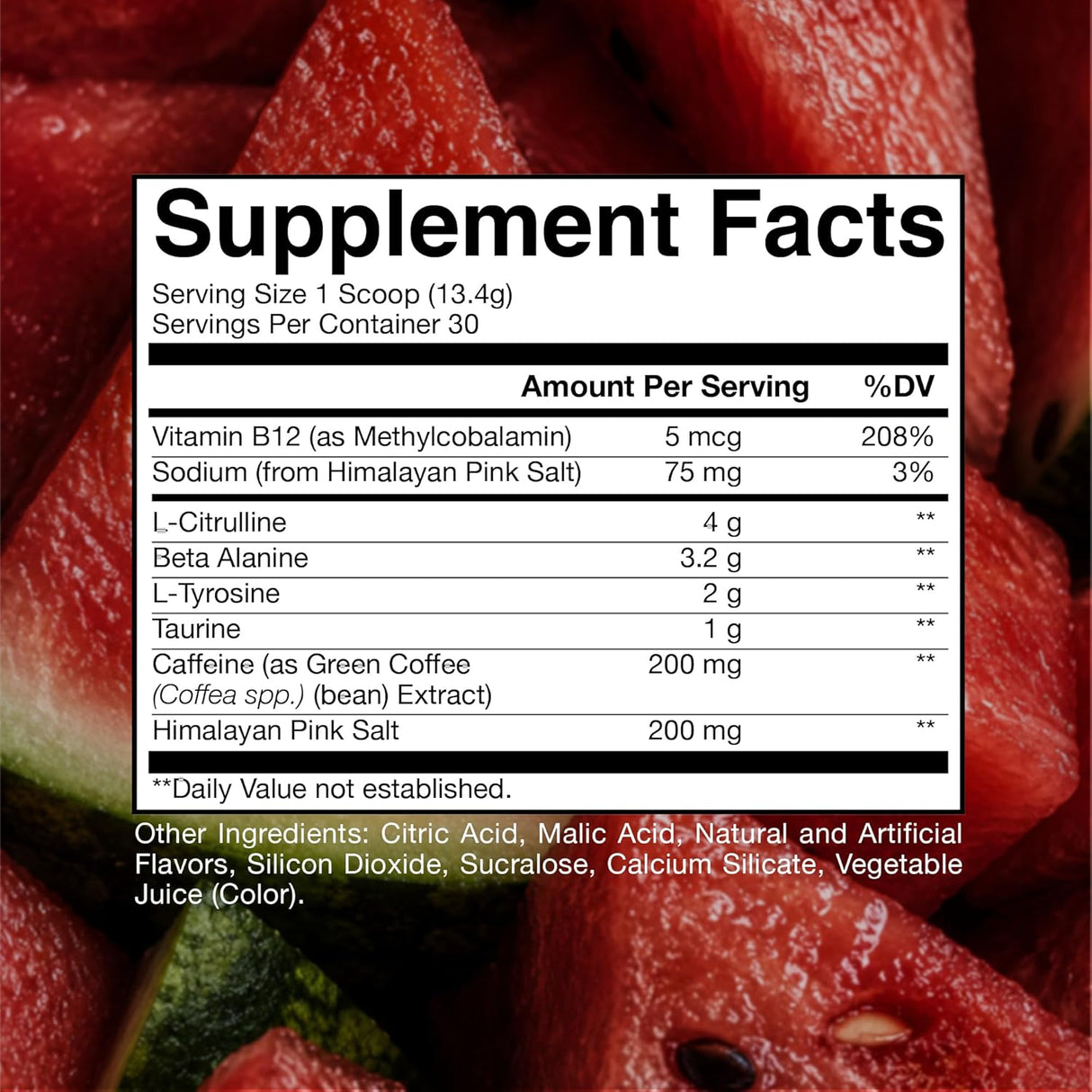 RAW Essential Pre-Workout Powder | Caffeine, L-Citrulline, L-Tyrosine & Beta-Alanine
