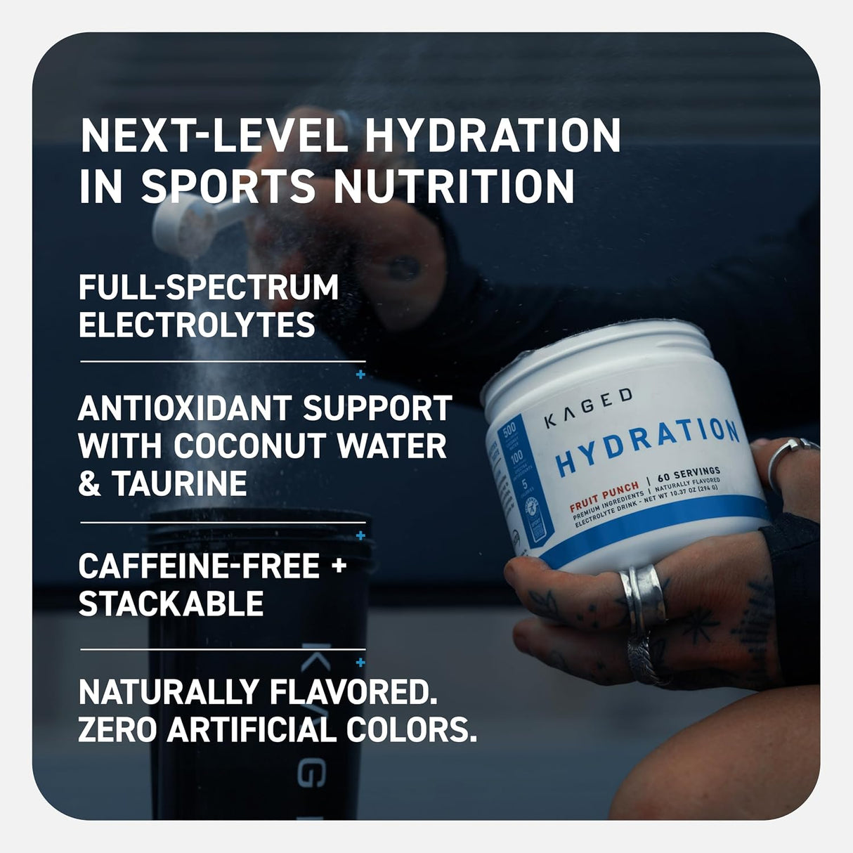 Kaged Hydration Premium Electrolyte Drink - 60 Servings