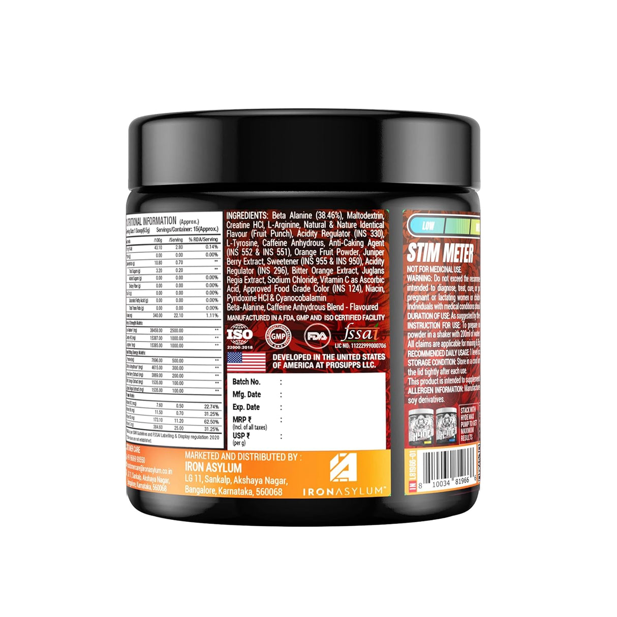 ProSupps HYDE XTREME Pre-Workout - 15 Servings