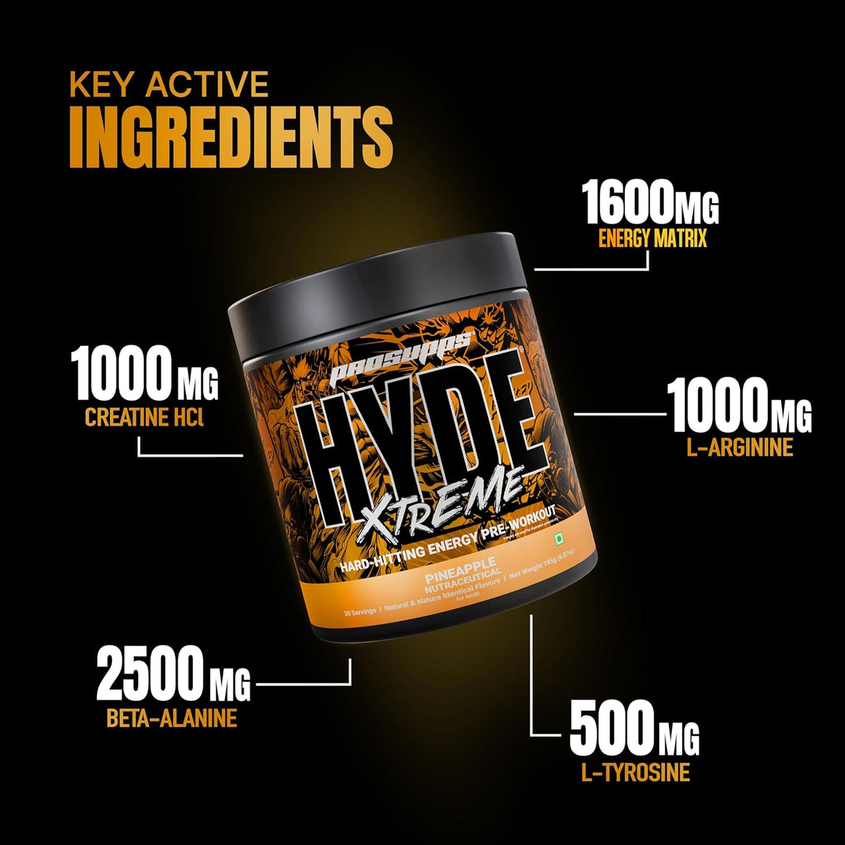 ProSupps HYDE XTREME Pre Workout - 30 Servings