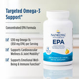 Nordic Naturals EPA | 1210mg Omega-3 Fish Oil | EPA & DHA | 60 Softgels
