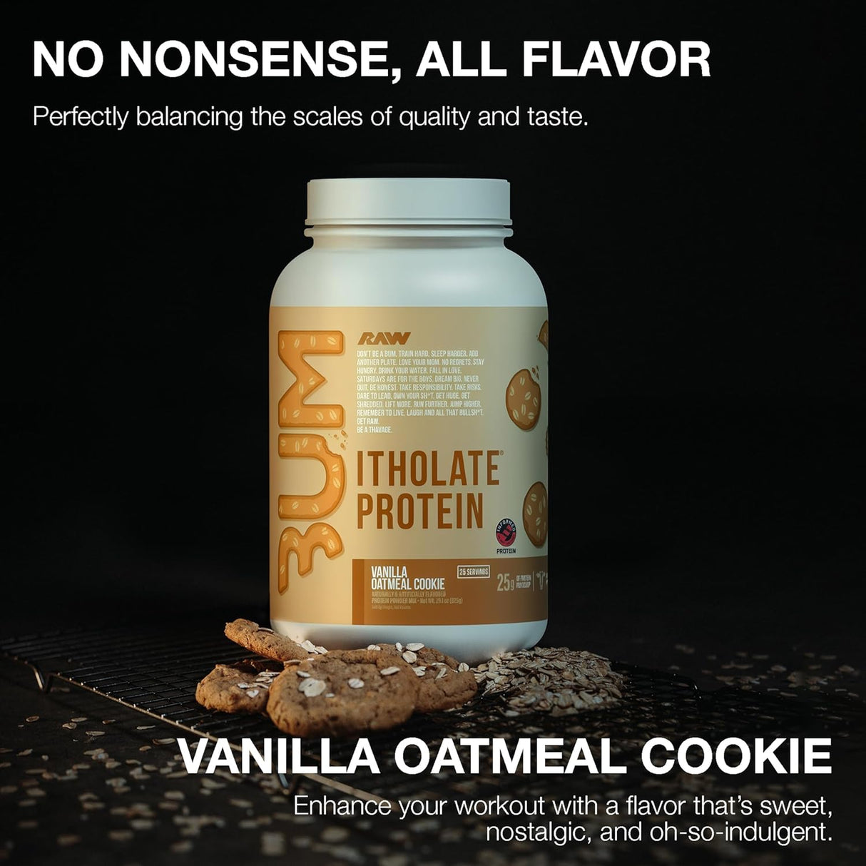 RAW Essential CBUM Itholate Whey Isolate Protein 25 Servings | Grass-Fed Whey Protein Isolate