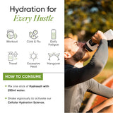 Wellbeing Nutrition HydraSalt Electrolyte Drink with Zero Added Sugar | 5 Electrolytes & 3 Vitamins for Instant Hydration, Energy, Performance & Recovery | 90g, Pack of 15
