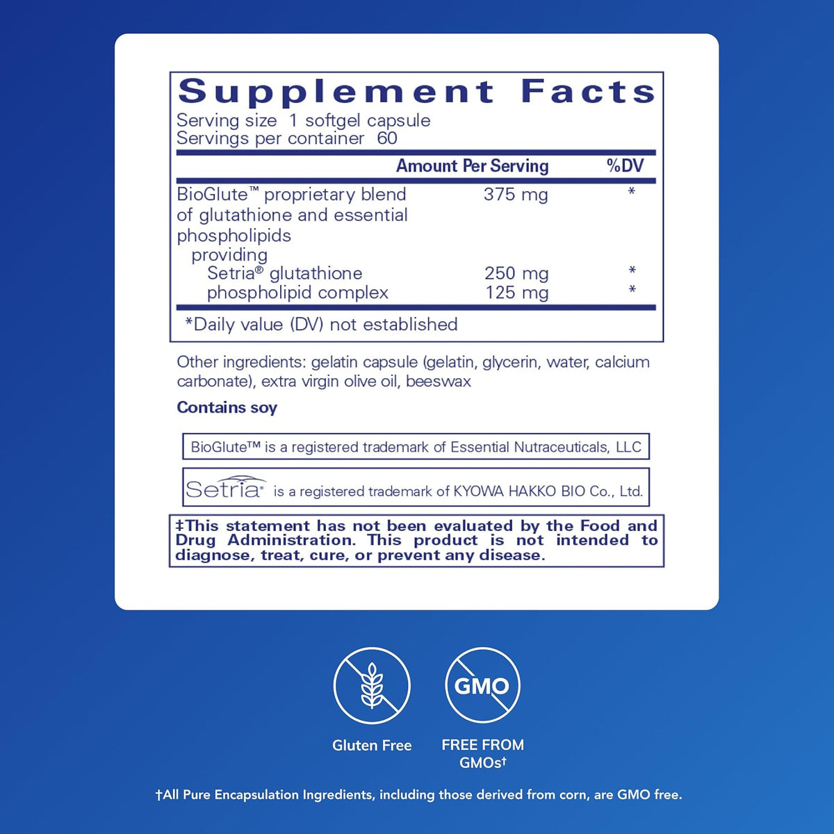 Pure Encapsulations Liposomal Glutathione | Gluten-Free & Non-GMO | 60 Softgels