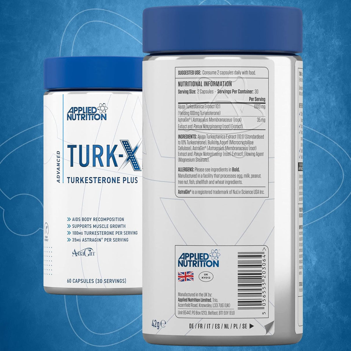 Applied Nutrition Turk-X Turkesterone Plus | 60 Capsules (30 Servings)