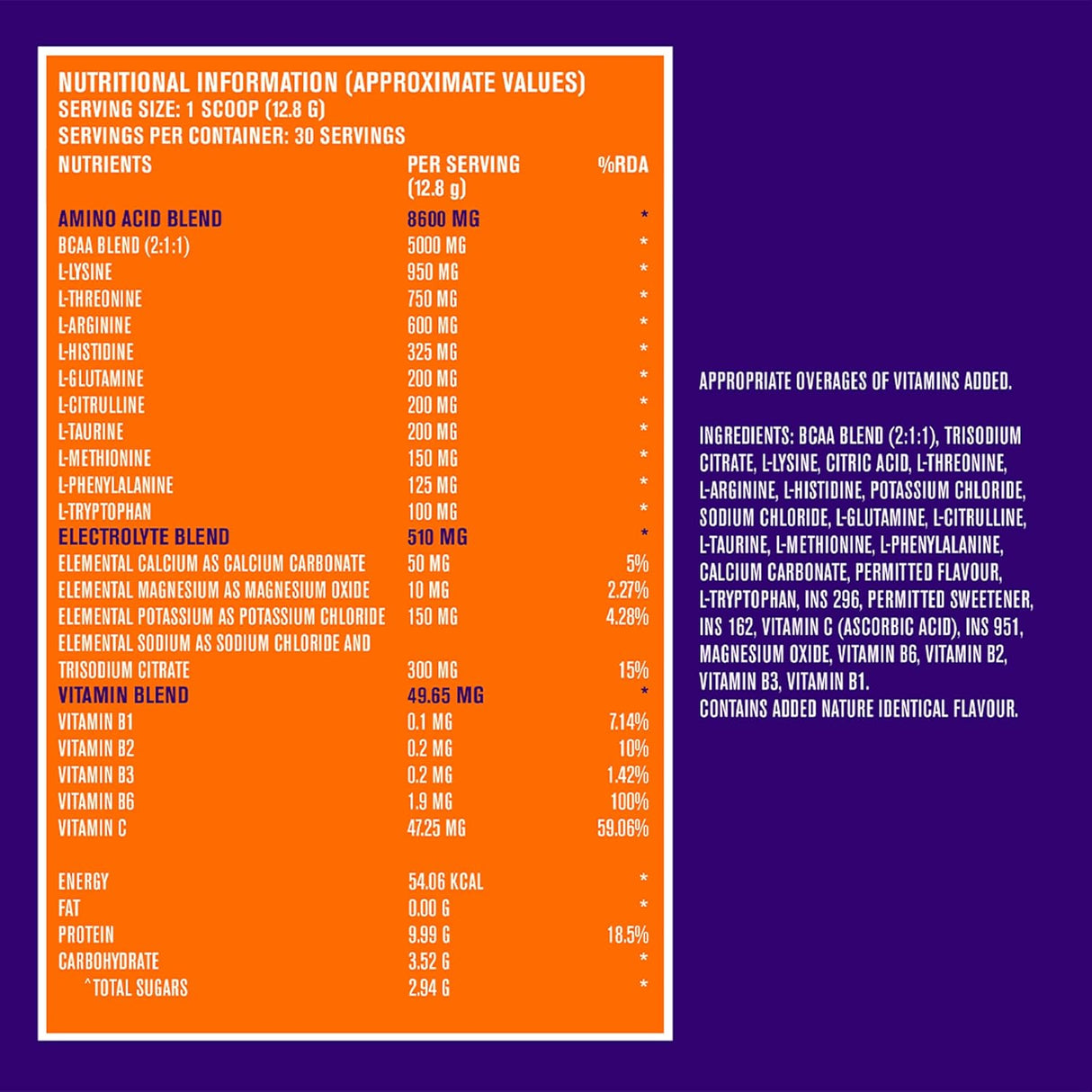 Fast&Up EAA Intra-Training 419G (30 Servings)