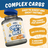 Applied Nutrition Cream of Rice | 25g Carbs | 2kg (67 Servings)