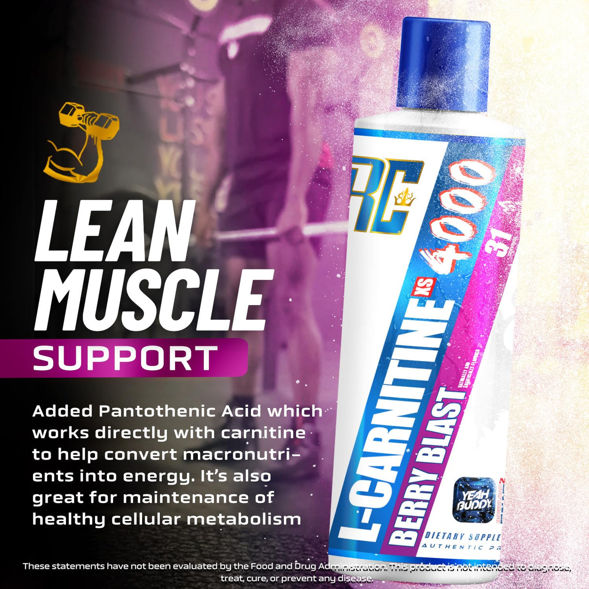 Ronnie Coleman Signature Series L-Carnitine XS 4000mg Liquid, 465ml