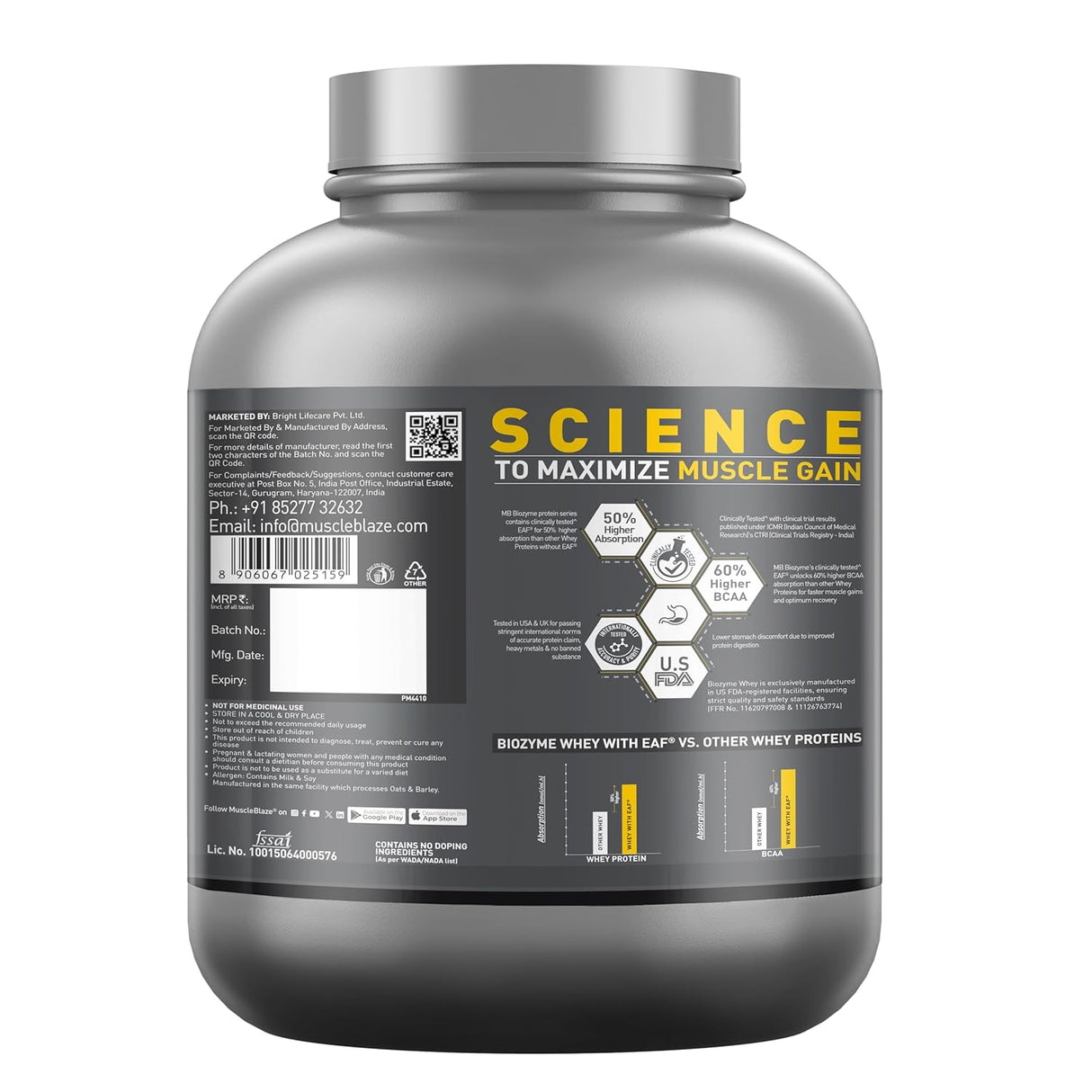 Muscleblaze Biozyme Iso-Zero Low Carb Isolate Protein - 2 Kg