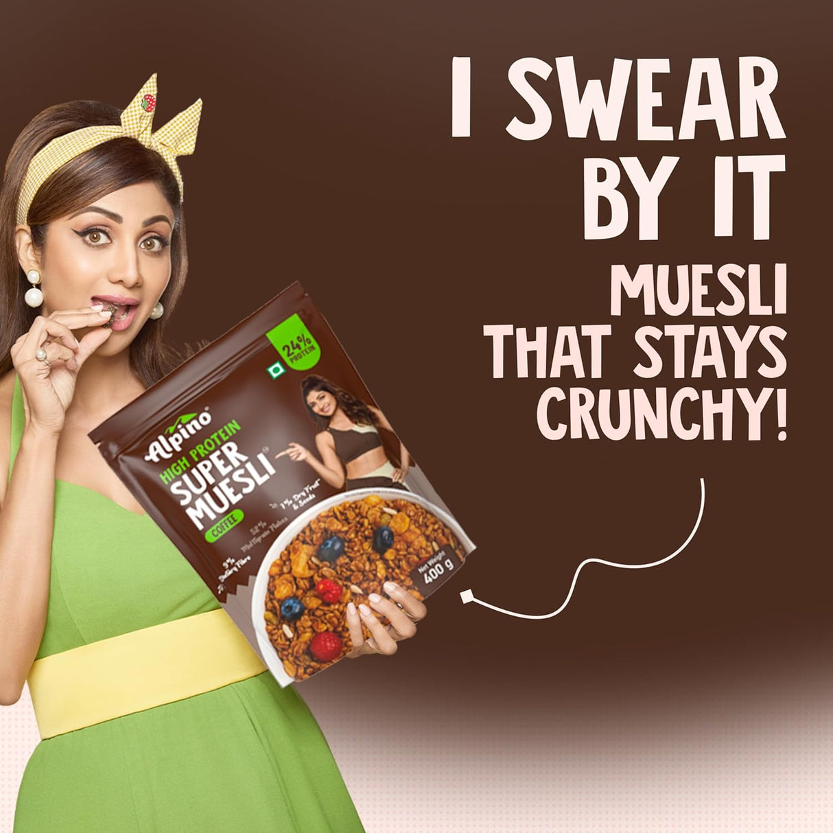 Alpino Super Muesli (Whole Grain Breakfast Cereal) - 400 gm