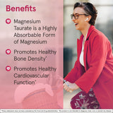 Jarrow Formulas Magnesium Taurate | 90 Veggie Capsules (30 Servings)