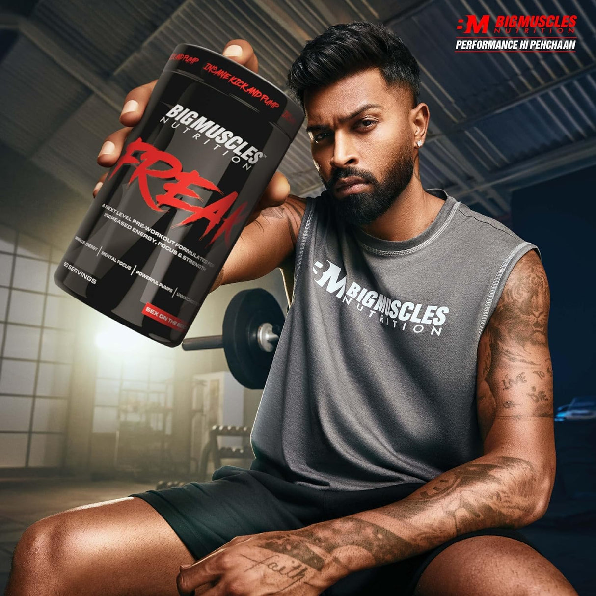 Big Muscles Nutrition Freak Pre-Workout, 60 Servings