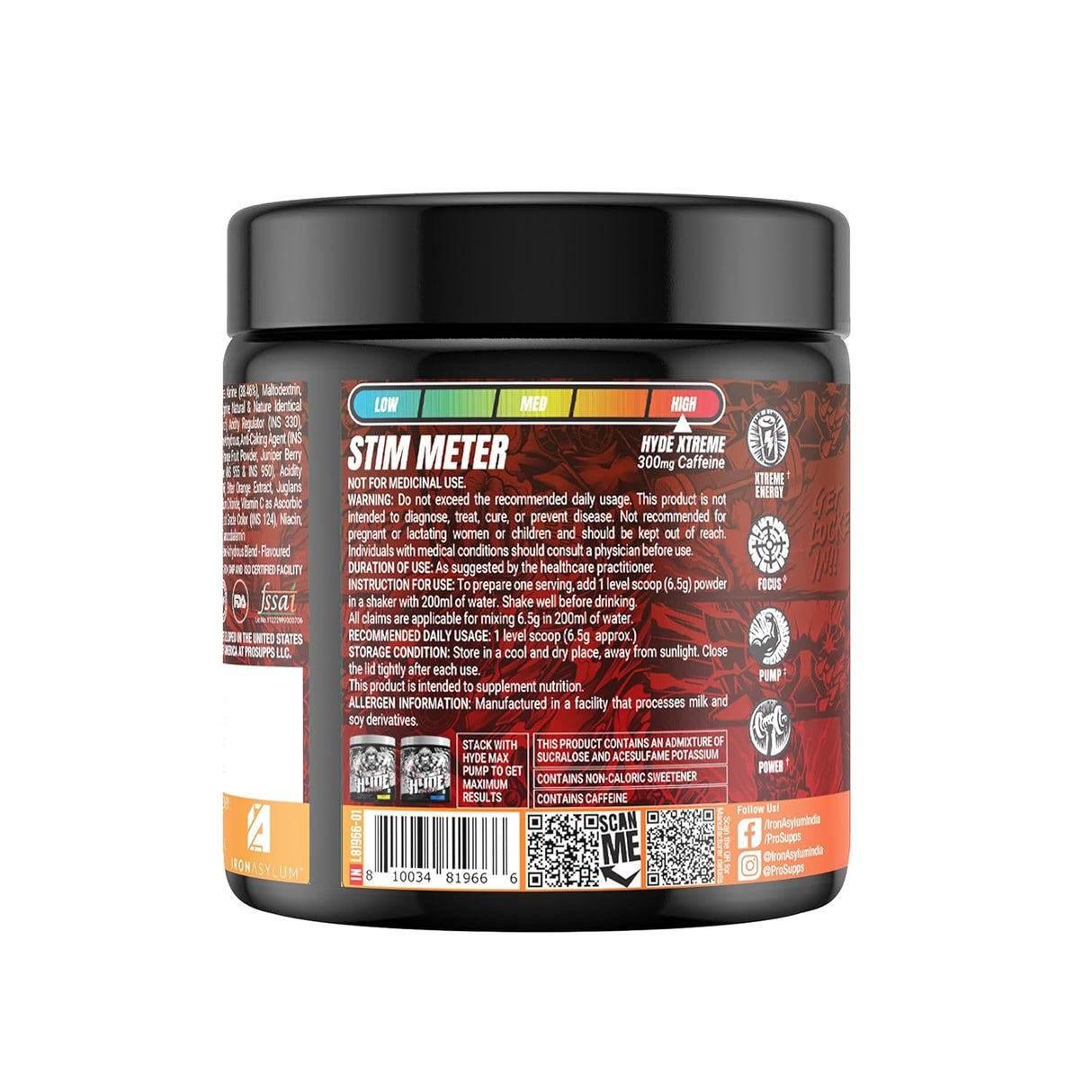 ProSupps HYDE XTREME Pre-Workout - 15 Servings