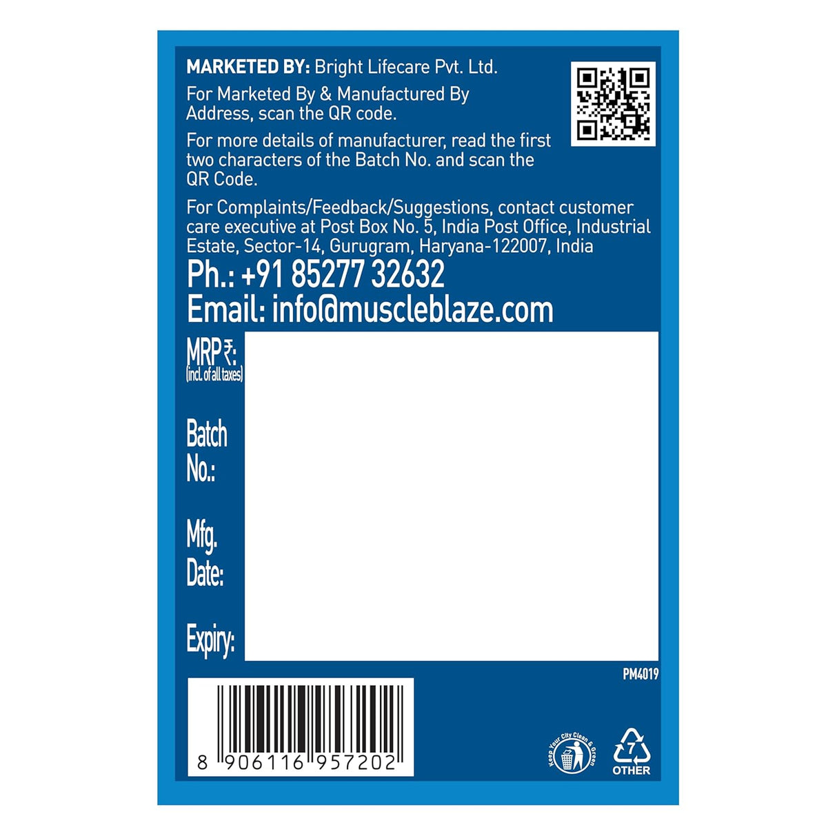 MuscleBlaze EAA 8000 | 1000mg Hydration Blend & 750mg L-Citrulline | 340g, 25 Servings