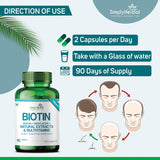 Simply Herbal Biotin Formula | Sesbania Agati, Keratin & Bamboo Shoot Extract | 150g