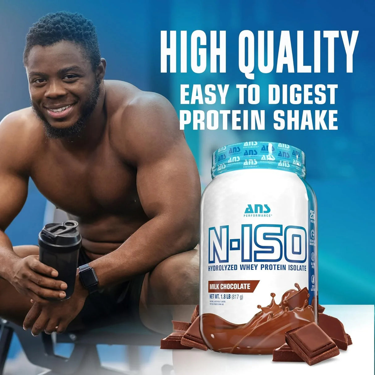 Ans N-ISO Hydrolyzed Whey Protein Isolate - 1.8 Lbs