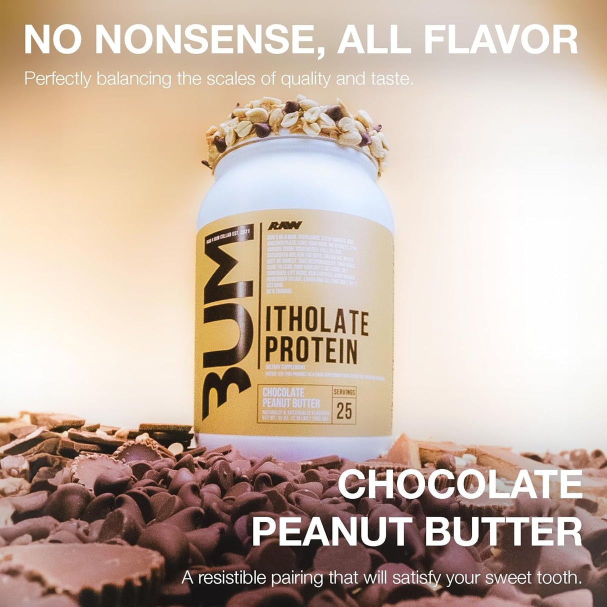 RAW Essential CBUM Itholate Whey Isolate Protein 25 Servings | Grass-Fed Whey Protein Isolate