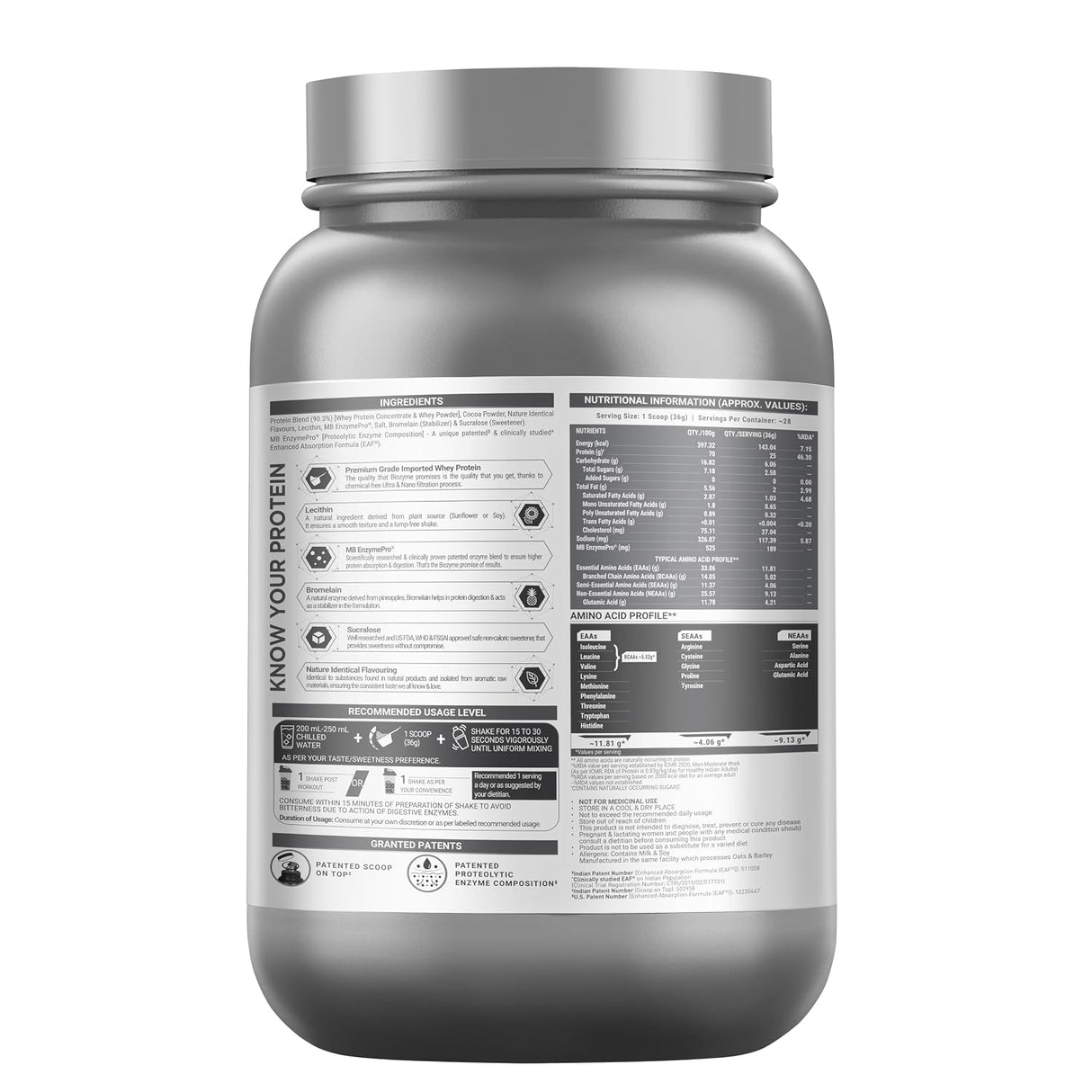 MuscleBlaze Biozyme Performance Whey - 2.2 Lbs