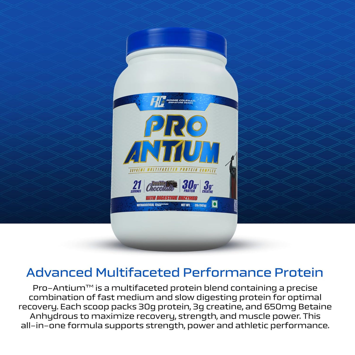Ronnie Coleman Signature Series Pro-Antium Whey Protein 907g (21 Servings) | Protein Complex