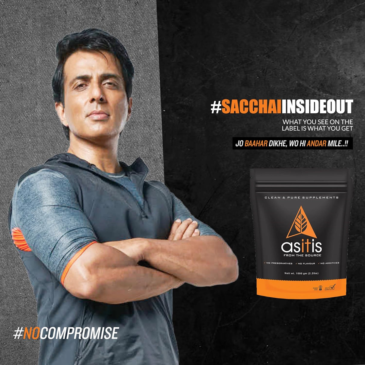 AS-IT-IS Nutrition Micellar Casein Slow Digesting Protein - 1 Kg | 31 Servings