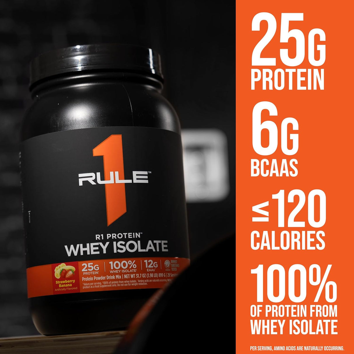 RULE1 100% Isolate Whey Protein , 2.27 kg