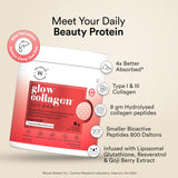 Wellbeing Nutrition Glow Collagen | 25 Servings - 250 Gm